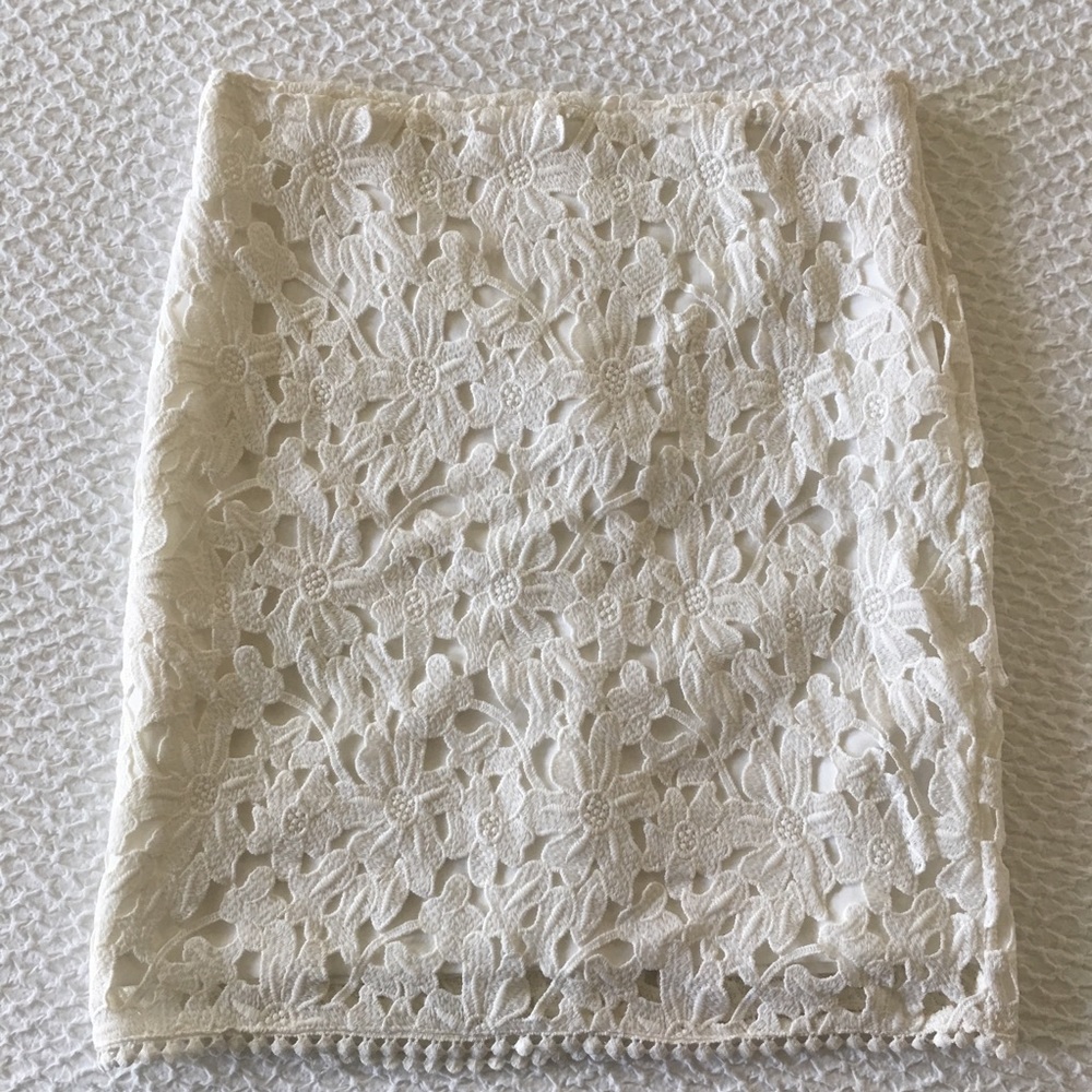 White Lace Skirt